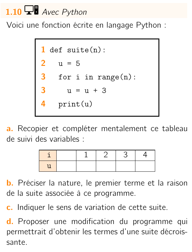 Exercice 1.10